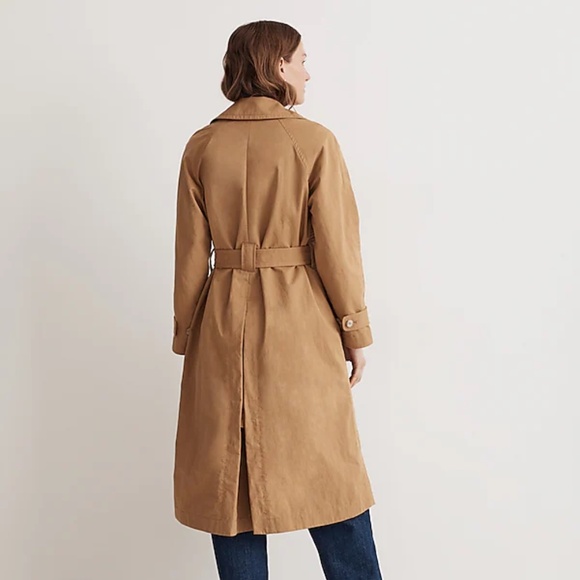 MADEWELL Size XS The Signature Trench Coat in Dark Khaki $218 NM514 - Picture 2 of 9